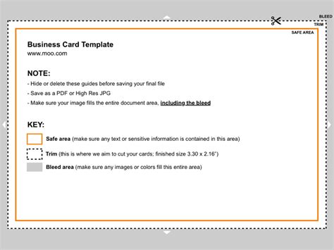 moo business card template.